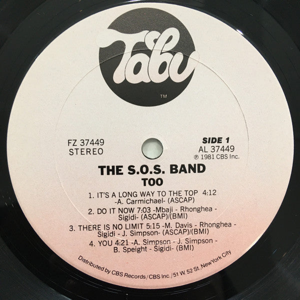 The S.O.S. Band - Too - LP