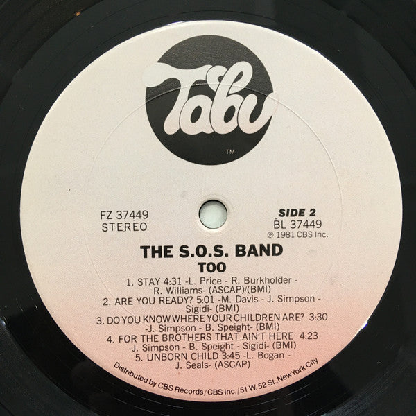 The S.O.S. Band - Too - LP