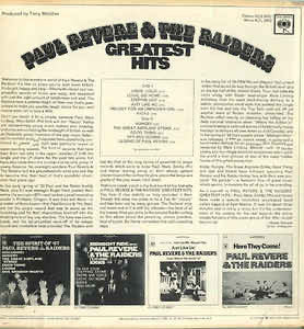 Paul Revere & The Raiders - Paul Revere & The Raiders' Greatest Hits - LP