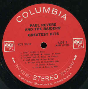 Paul Revere & The Raiders - Paul Revere & The Raiders' Greatest Hits - LP