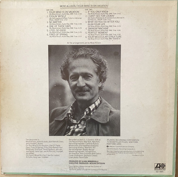 Mose Allison - Your Mind Is On Vacation - LP