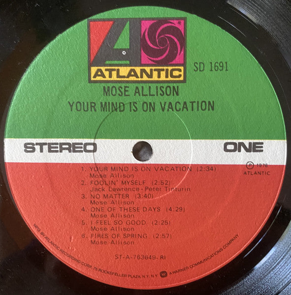 Mose Allison - Your Mind Is On Vacation - LP