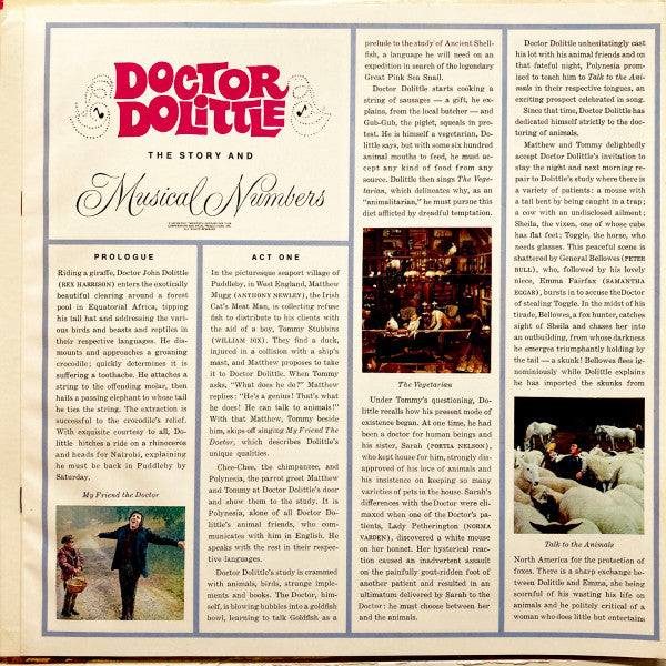 Leslie Bricusse - Doctor Dolittle Original Motion Picture Soundtrack - LP