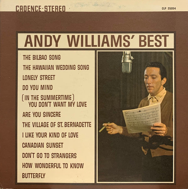 Andy Williams - Andy Williams' Best - LP