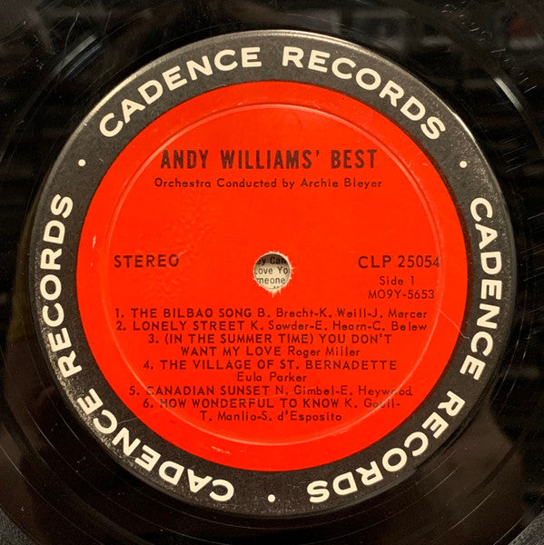 Andy Williams - Andy Williams' Best - LP
