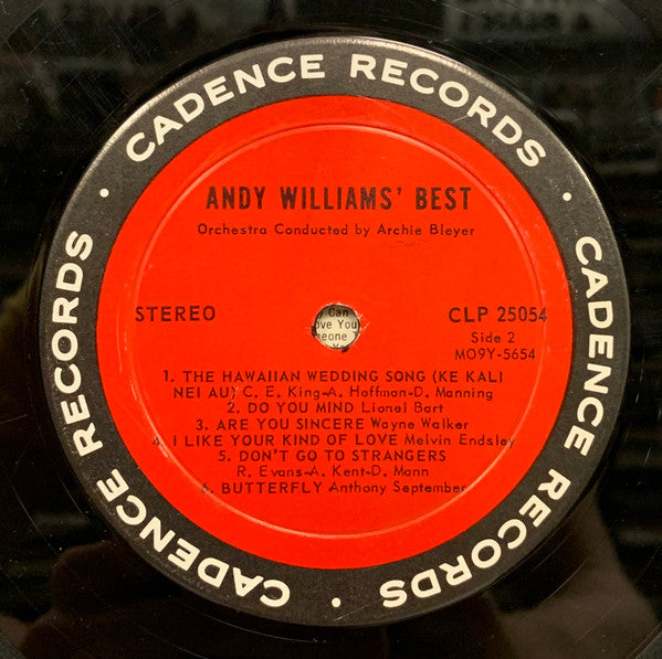 Andy Williams - Andy Williams' Best - LP