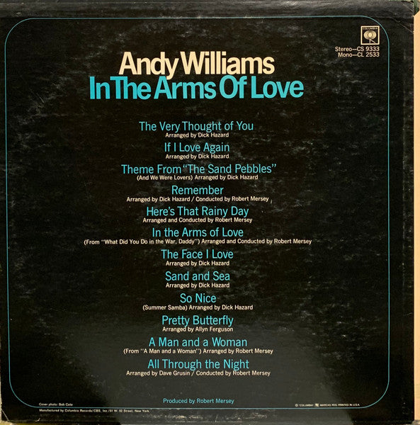 Andy Williams - In The Arms Of Love - LP