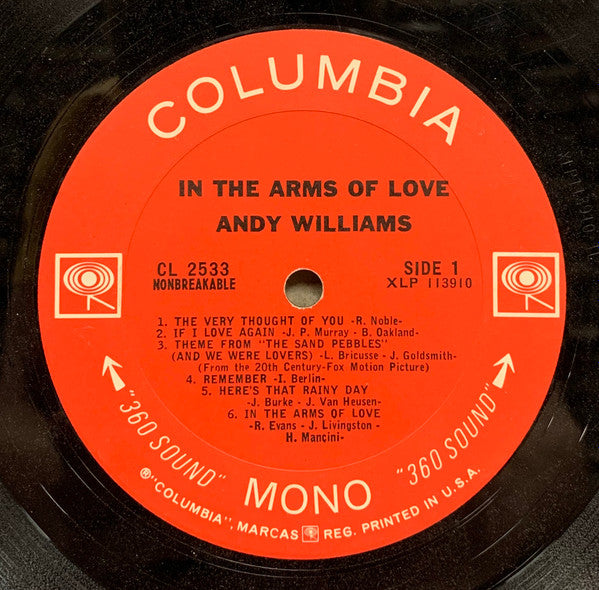 Andy Williams - In The Arms Of Love - LP