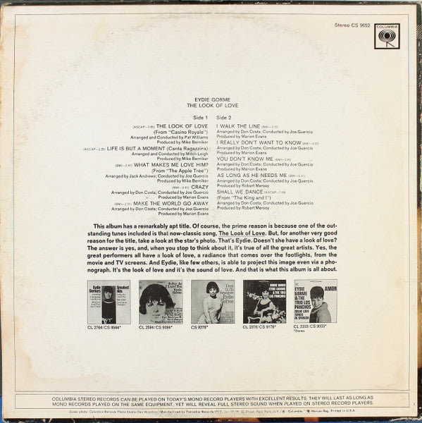 Eydie Gorme* - The Look Of Love - LP