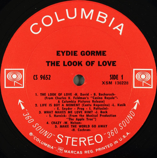Eydie Gorme* - The Look Of Love - LP