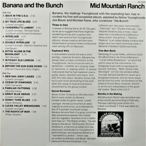 Banana And The Bunch - Mid-Mountain-Ranch - LP