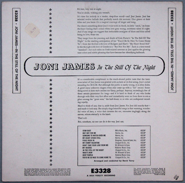 Joni James - In The Still Of The Night - LP