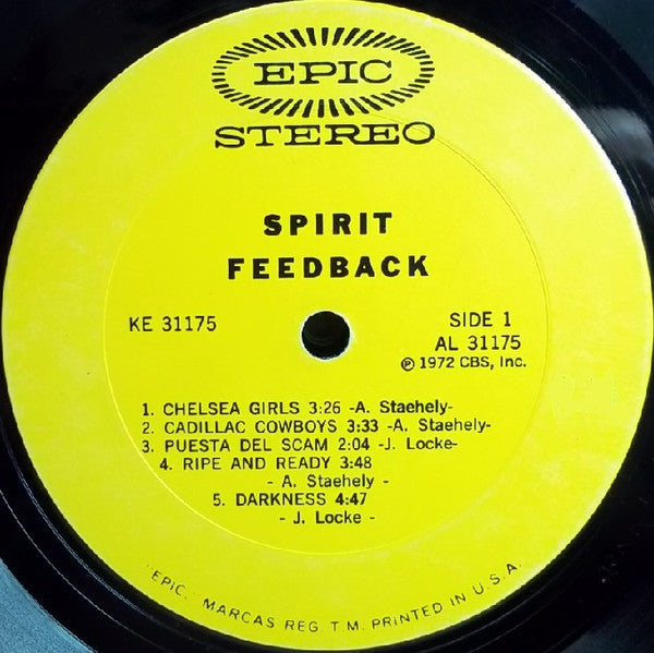 Spirit (8) - Feedback - LP