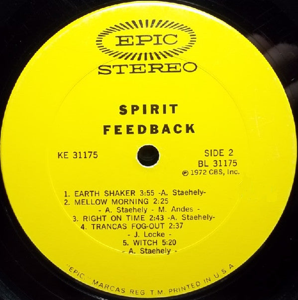 Spirit (8) - Feedback - LP
