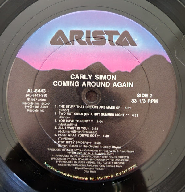 Carly* - Coming Around Again - LP