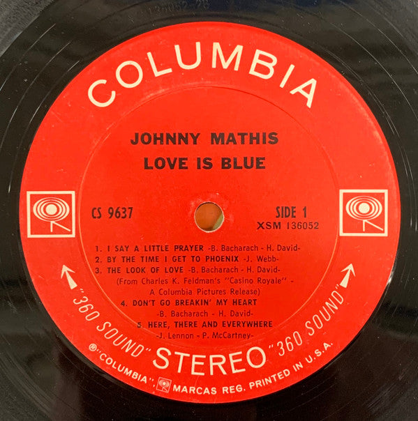 Johnny Mathis - Love Is Blue - LP
