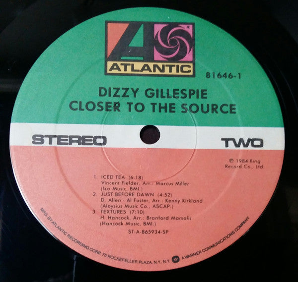 Dizzy Gillespie - Closer To The Source - LP