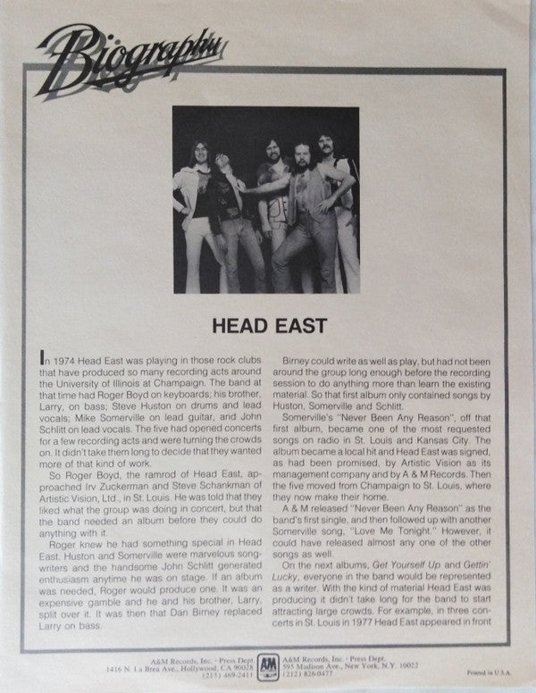 Head East - Head East - LP
