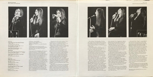 Barbra Streisand - Live Concert At The Forum - LP