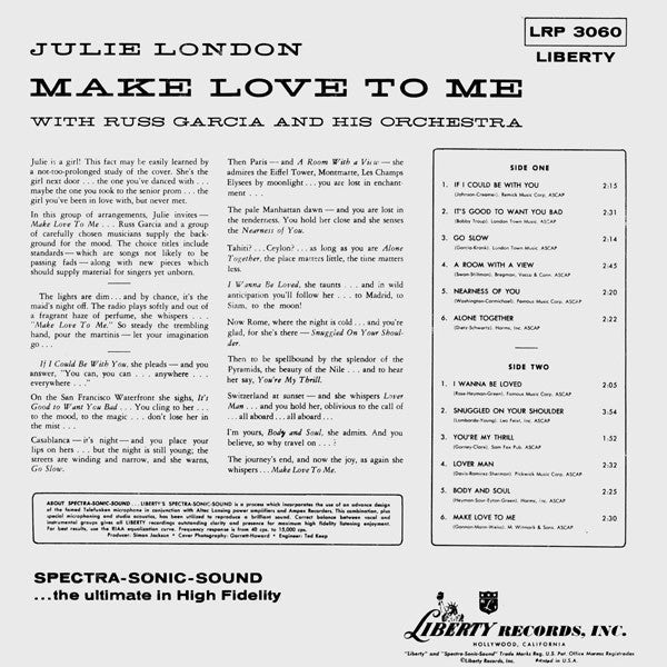 Julie London - Make Love To Me - LP