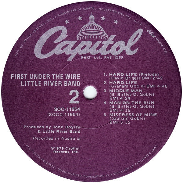 Little River Band - First Under The Wire - LP
