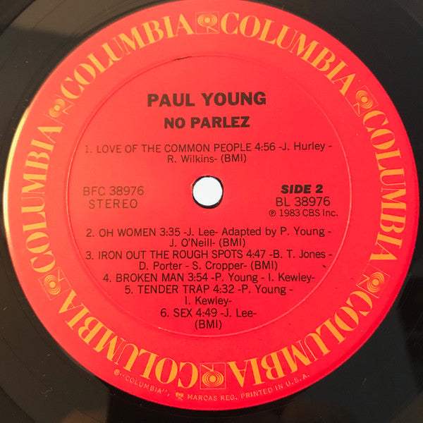 Paul Young - No Parlez - LP