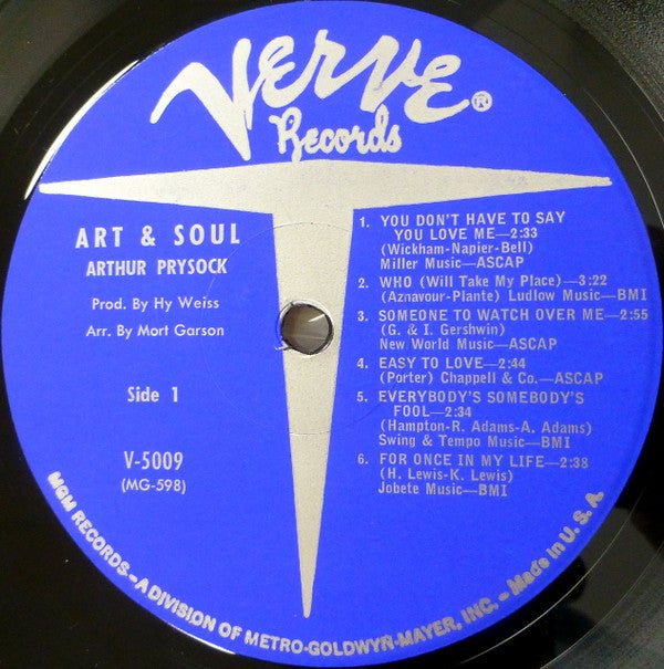 Arthur Prysock - Art & Soul - LP