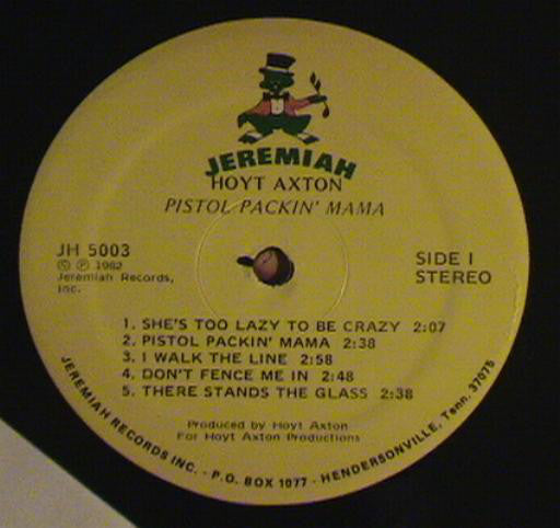 Hoyt Axton - Pistol Packin' Mama - LP