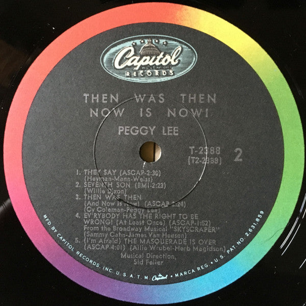 Peggy Lee - Then Was Then And Now Is Now - LP