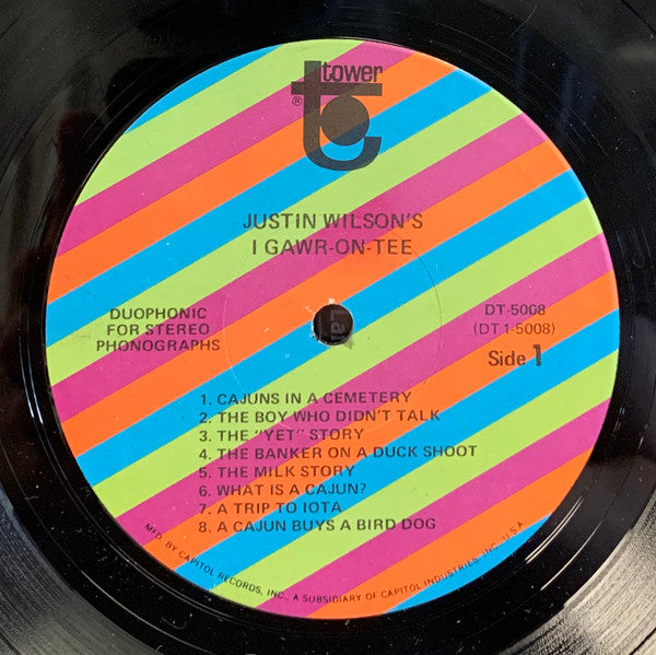 Justin Wilson - I Gawr-on-tee - LP
