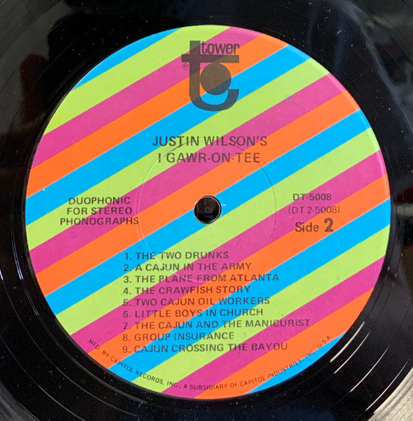 Justin Wilson - I Gawr-on-tee - LP