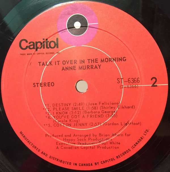 Anne Murray - Talk It Over In The Morning - LP