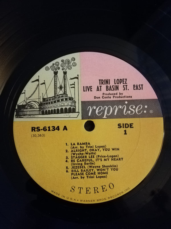 Trini Lopez - Live At Basin St. East - LP