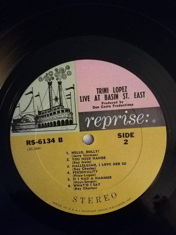 Trini Lopez - Live At Basin St. East - LP