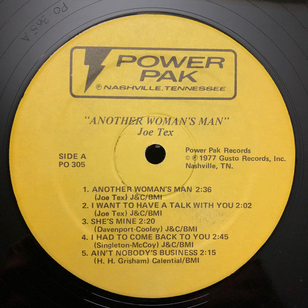 Joe Tex - Another Woman's Man - LP