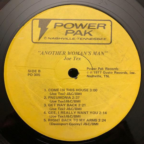Joe Tex - Another Woman's Man - LP