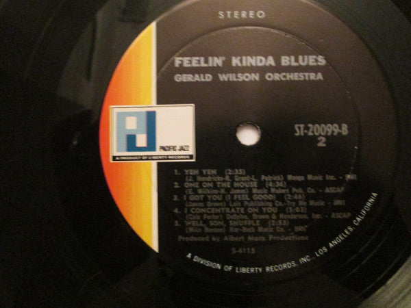 Gerald Wilson Orchestra - Feelin' Kinda Blues - LP