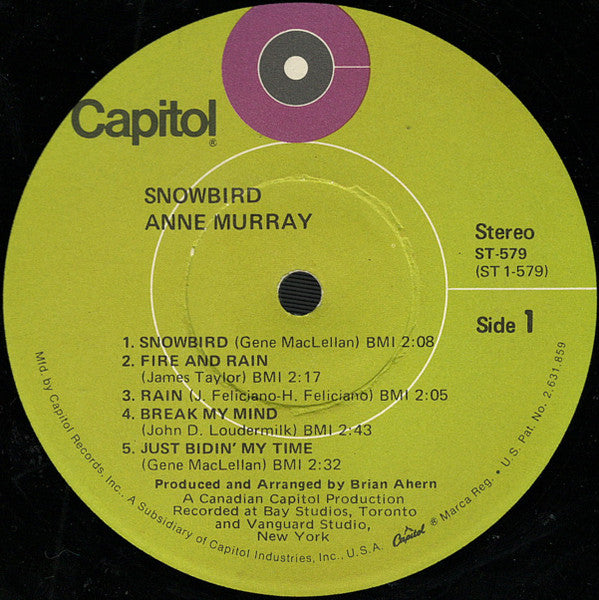 Anne Murray - Snowbird - LP