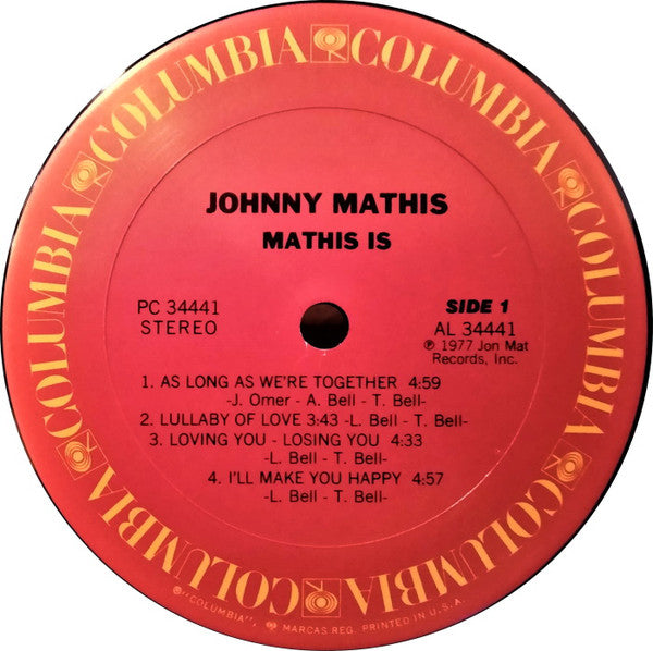 Johnny Mathis - Mathis Is - LP