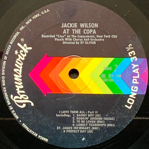 Jackie Wilson - Jackie Wilson At The Copa - LP