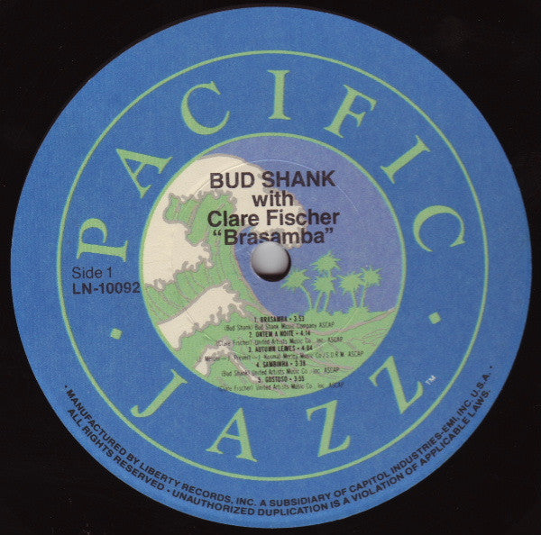 Bud Shank With Clare Fischer - Brasamba - LP