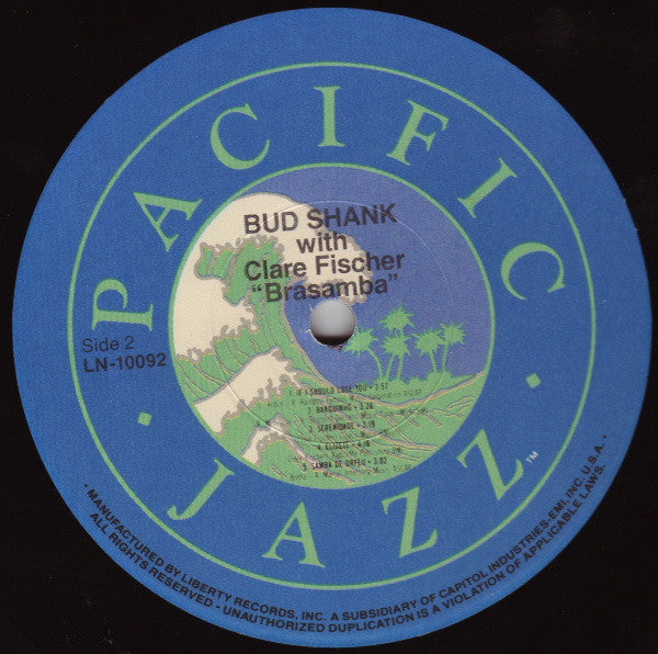 Bud Shank With Clare Fischer - Brasamba - LP