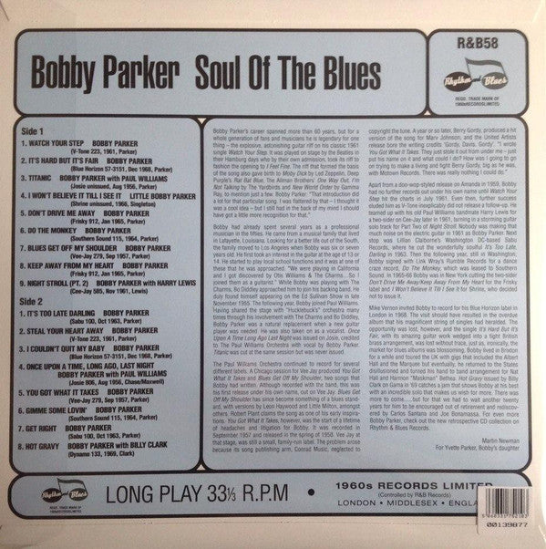 Bobby Parker (2) - Soul Of The Blues - LP