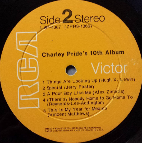 Charley Pride - Charley Pride's 10th Album - LP