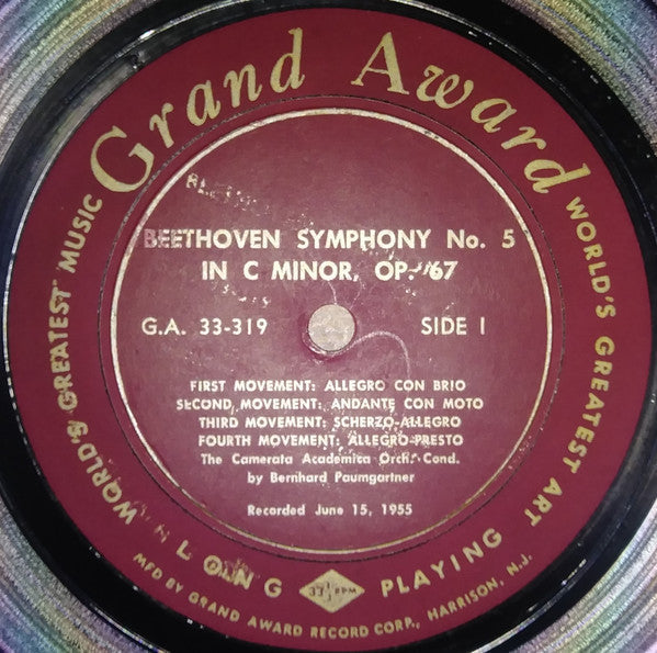 The Camerata Academica Orchestra*, American Artists Symphony* - Beethoven Symphony No. 5 In C Minor Op. 67 / The Farewell Symphony, Op. 45 By Franz Josef Haydn - LP