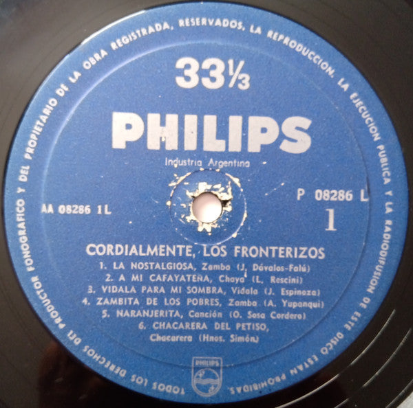Los Fronterizos - Cordialmente, Los Fronterizos - LP