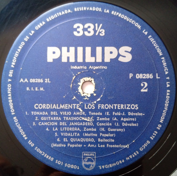 Los Fronterizos - Cordialmente, Los Fronterizos - LP