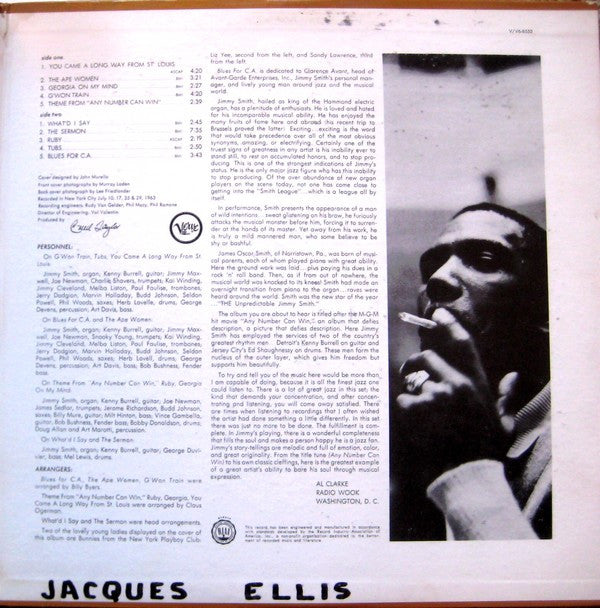 Jimmy Smith - Any Number Can Win - LP