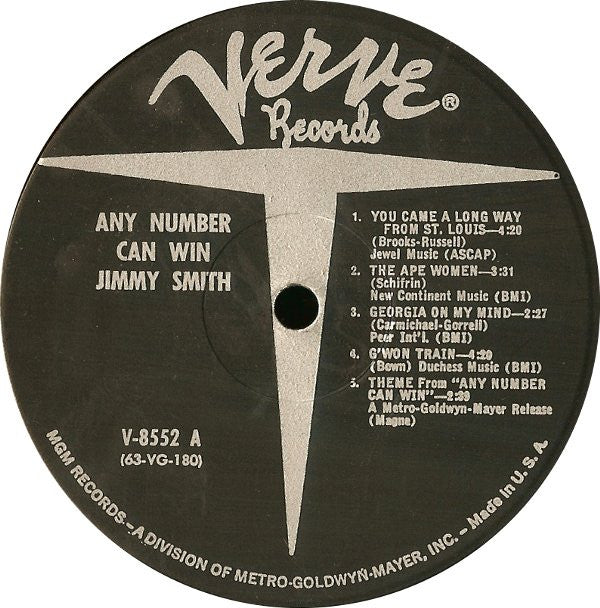 Jimmy Smith - Any Number Can Win - LP