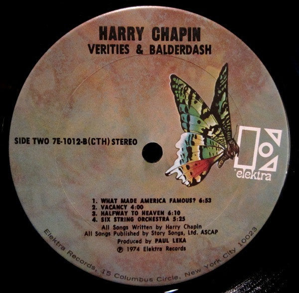 Harry Chapin - Verities & Balderdash - LP